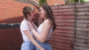 Lesbian Kissing &amp; Jeans Wetting W Rosa &amp; Carrie