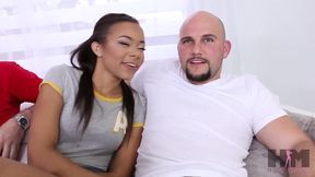jmac fucks jamie marleigh s pussy while adriana maya sucks bric s rod!