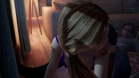 Passionated young couple romantic fuck