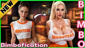 Bimbofication Transformation: From Prude Girlfriend to Hooters Bimbo Fuckdoll Waiting for Your Insemination