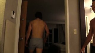 Fratboys make a Jerk-Off-Race