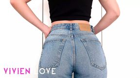 Huge butt babes in tight jeans unleash disgusting farts