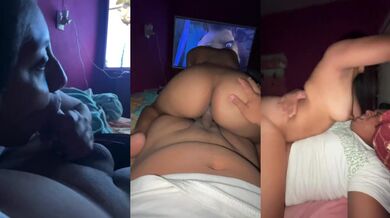 Impromptu video, movie night with my boyfriend at my parents' house