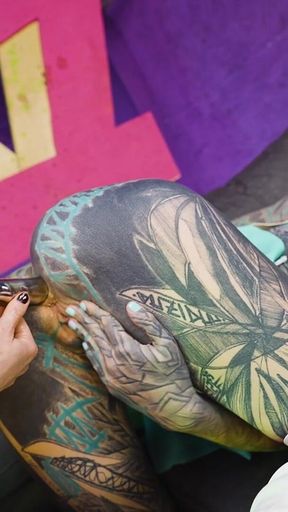 Two Hot Girls in Latex and High Heels Using Big Metal Toy Together, Atp, Anal Gapes, Lesbian