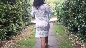 Ebony MILF Mel's Public and Outdoor Upskirt Exhibitionism