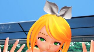 [SEX-MMD][NO-SOUND] Rin riding poolside [R-18]