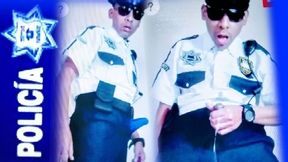 PoliciaUniform 2 BLUE ERECT CUMSHOT VERTICAL Cop Fetish Uniform Gay Video Policia Official