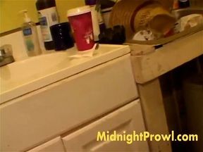 Riley masturbates in car then strips