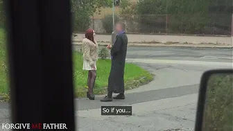Latvian redhead Eva Ray locked in chastity for cheating hard rough sex after public pick up