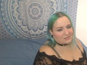 BBW Vaping Hitachi Play in Pearl Panties