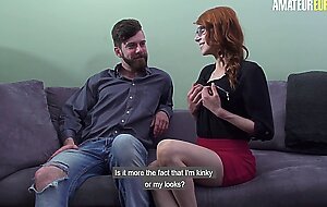 Redhead Teen Lydia Moser Has An Amazing Audition - AMATEUR EURO