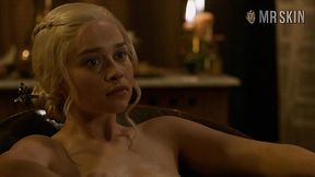 Game Of Thrones nude scenes featuring Emilia Clarke