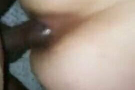 Amateur big ass American babe gets her ass pounded by massive BBC in homemade clip