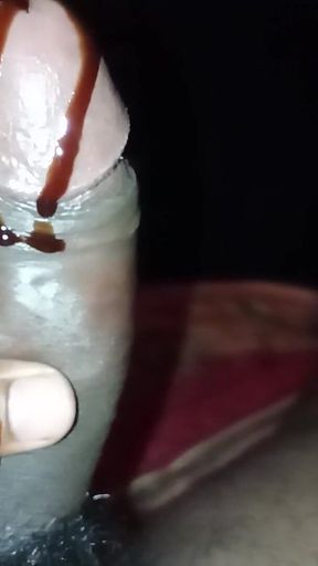 Chocolate Syrup Blowjob.