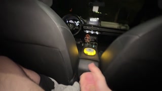 Public car masturbation *load moaning and giant cumshot in public*
