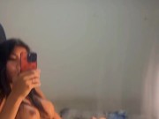 I Love jerk off while looking at me, I almost cum in the mirror