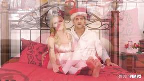 ”Paris White gets ravaged by Donnie Rock in piledriver position”