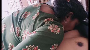 Desi Indian Marathi Pooja Feeds Her Student with Her Big Tits