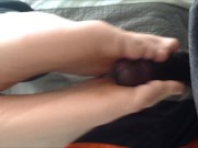 Milking Cock Between My Feet