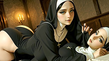 Priest's Nightly Selection: Nun Harem Creampie (1-3 Girls ) - 17mins - AI-generated
