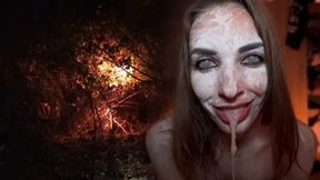 Haunted Forest MILF Teen Anal Blowjob Amateur