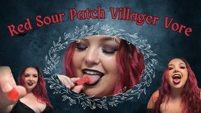Red Sour Patch Villager Vore