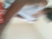 Thick ass Lil-Ryda 😋 bouncing, pretty view phat pussy and thickness 😍  quickie with BBC