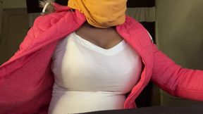 big tits crossdresser salwar suit tight dressing