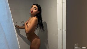 She wanted me to watch her shower But I just wanted to fuck her ass - Camila Smith