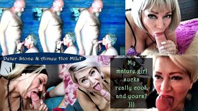 my mature girl sucks really cool, and yours? (aimee hot milf, aka aimeeparadise)