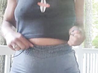 Black outside pee