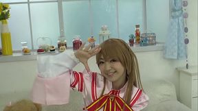 【最強属性】可愛い女の子のコスプレ三変化、ブラをめくって乳首を覗かれ恥じらう表情さえエロく感じる
