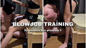 PBP Blowjob Training By Mistress Jennifer Bound Hands And Deep Throat