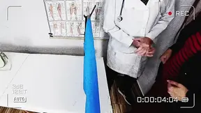 Randy gynecologist can't resist his patient's perfect booty and seeds inside