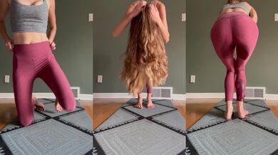 Watch me wet my Yoga Pants while doing a Headstand