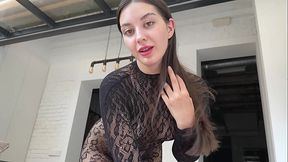 I Ripped Step Sister'_s Costume And Fuck Her Hard But Couldn'_t Hold Back And Cum Inside Her Pussy...