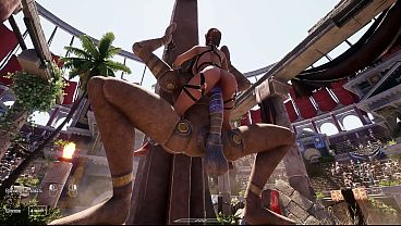 Lara Croft was impaled on this two-meter dick in front of 1,000 spectators.