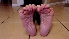 Sole Wrinkling Bare Feet