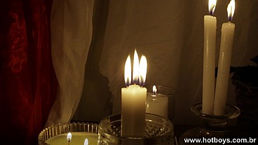 Sexo romântico a luz de velas