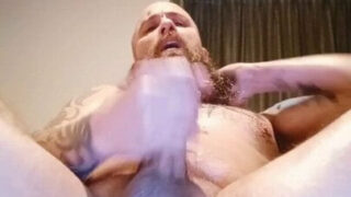 Masturbation, handjob, fucking, gaping, voyeur, daddy – amateur shaved guys fucking own butt