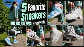 VR 3D 6K 180 60 fps | Anastasia’s 5 Favorite Sneakers – Worn Classics, Close-Up Details & VR 6K Experience