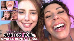 Giantess Vore Tease: Nikki & Lucy Want Your Tiny Cock 4K