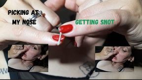 Picking my nose