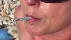 Smoking Cigarettes on the Beach