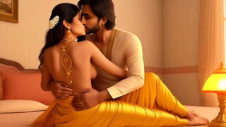 Indian Desi handsome bhabhi nailing rock hard by her spouse