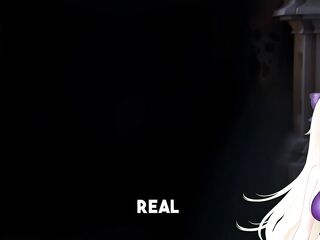 Resident Unmerciful Ashley takes care of Leon’s monster cock - Excited Vtuber React