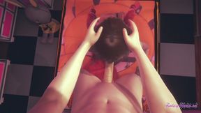 Yaoi Femboy - POV Dan Dresses in Ropes Jerk off Blowjob and Fucked