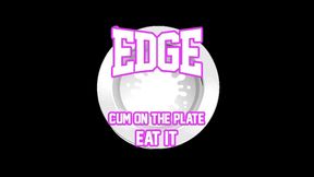 AUDIO ONLY - Edge cum on the plate eat it JOI cum countdown