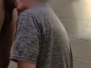 Daddy hole used in rest stop bathroom