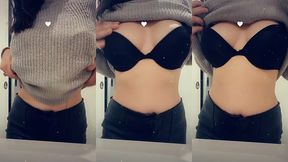 tu aimes ce qui se cache en dessous de mon pull ?